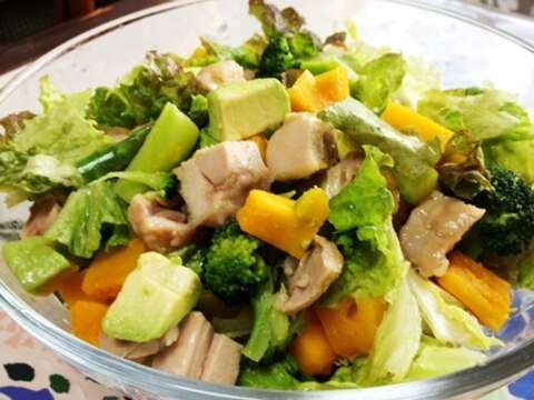 鶏と春野菜のサラダ